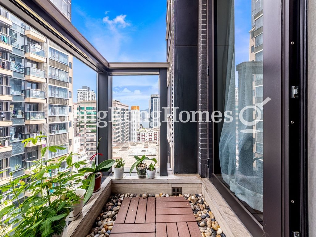 balcony off living room — Fleur Pavilia - Tower 03, North Point