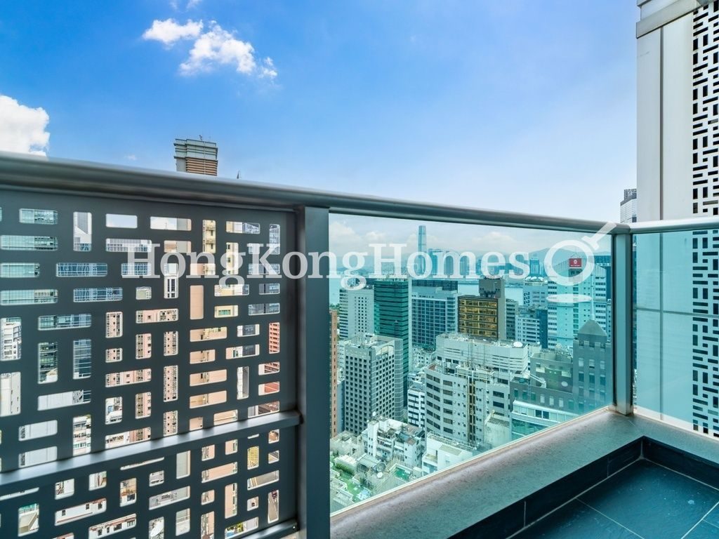 Balcony off Bedroom — J Residence, Wan Chai