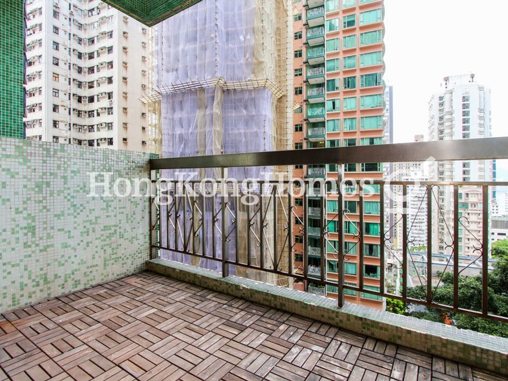 Balcony off Living Room & Dining Room — Kingsland Court, Mid-levels West