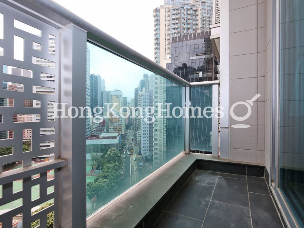 Balcony off Living and Dining room — J Residence, Wan Chai