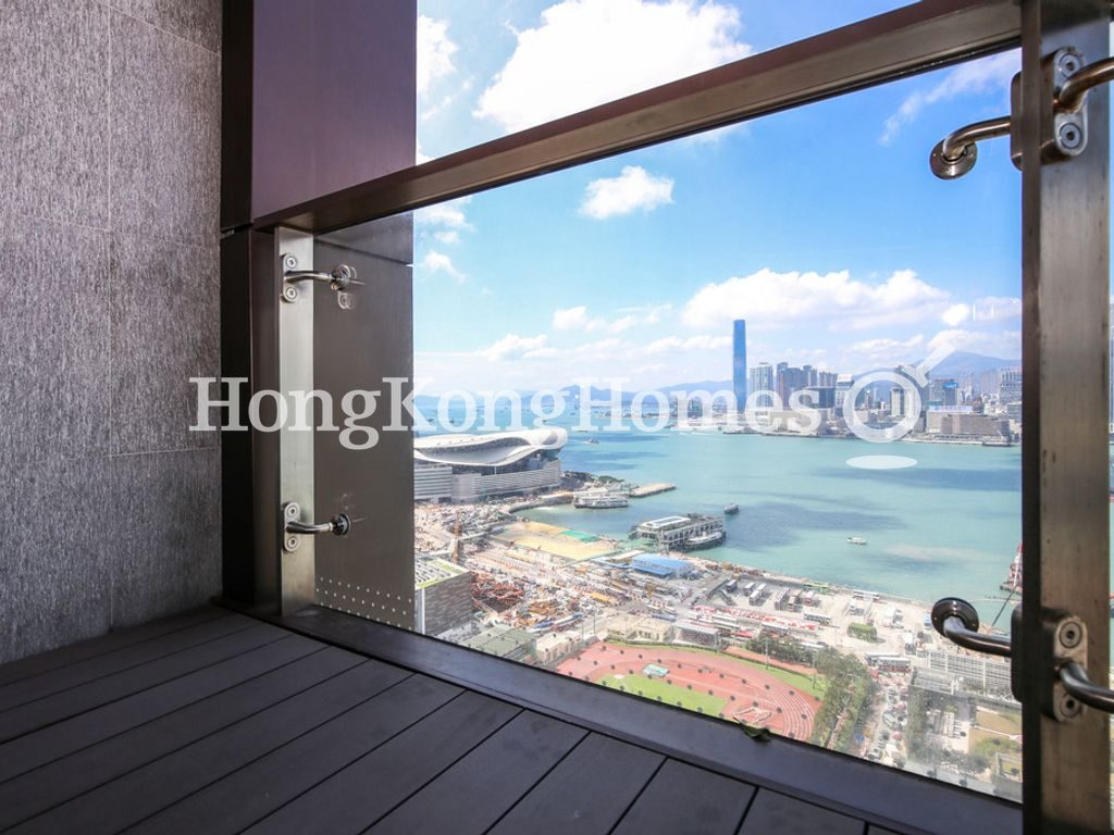 First Balcony off Living and Dining Room — The Gloucester, Wan Chai