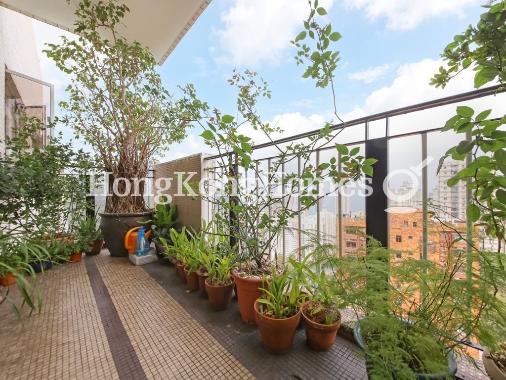 Balcony off Living and Dining Room — La Clare Mansion - Block B, Pokfulam
