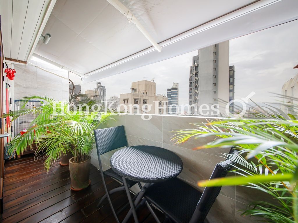 Balcony off Living and Dining Room — True Light Building, Sai Ying Pun