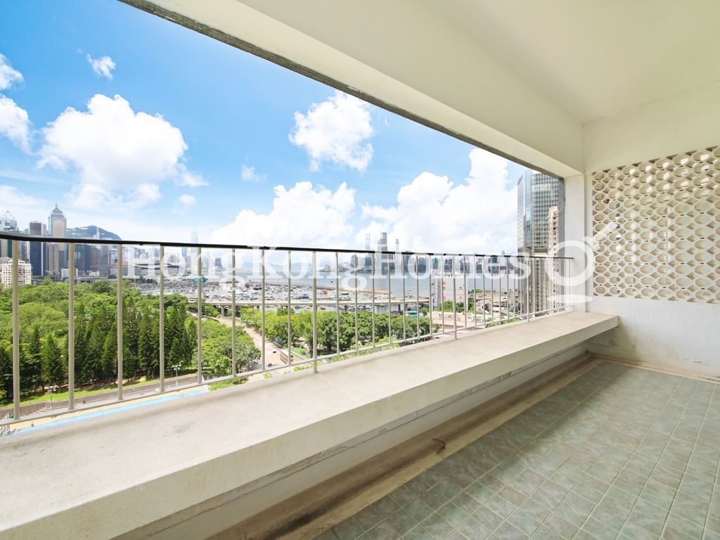 Balcony off Living and Dining Room — Victoria Court, Causeway Bay