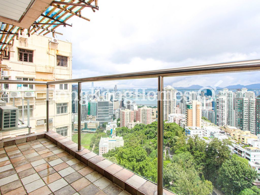 Balcony off Living and Dining Room — Swiss Towers - Tower 3, Tai Hang