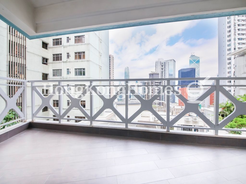 Balcony off Living and Dining Room — Bo Kwong Apartments, Mid-levels Central