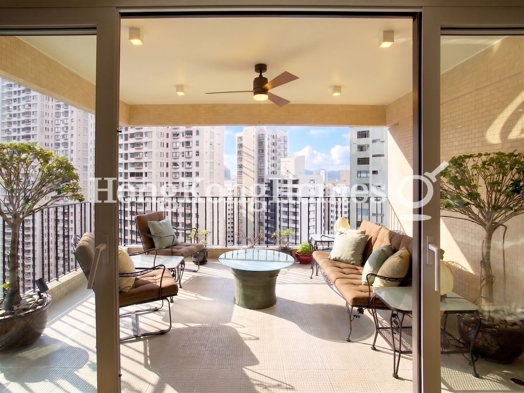Balcony off Living Room — Grenville House, Mid-levels Central