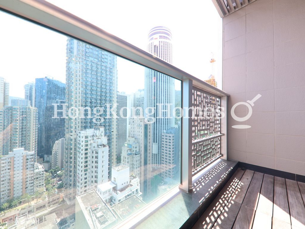 Balcony off the Studio — J Residence, Wan Chai