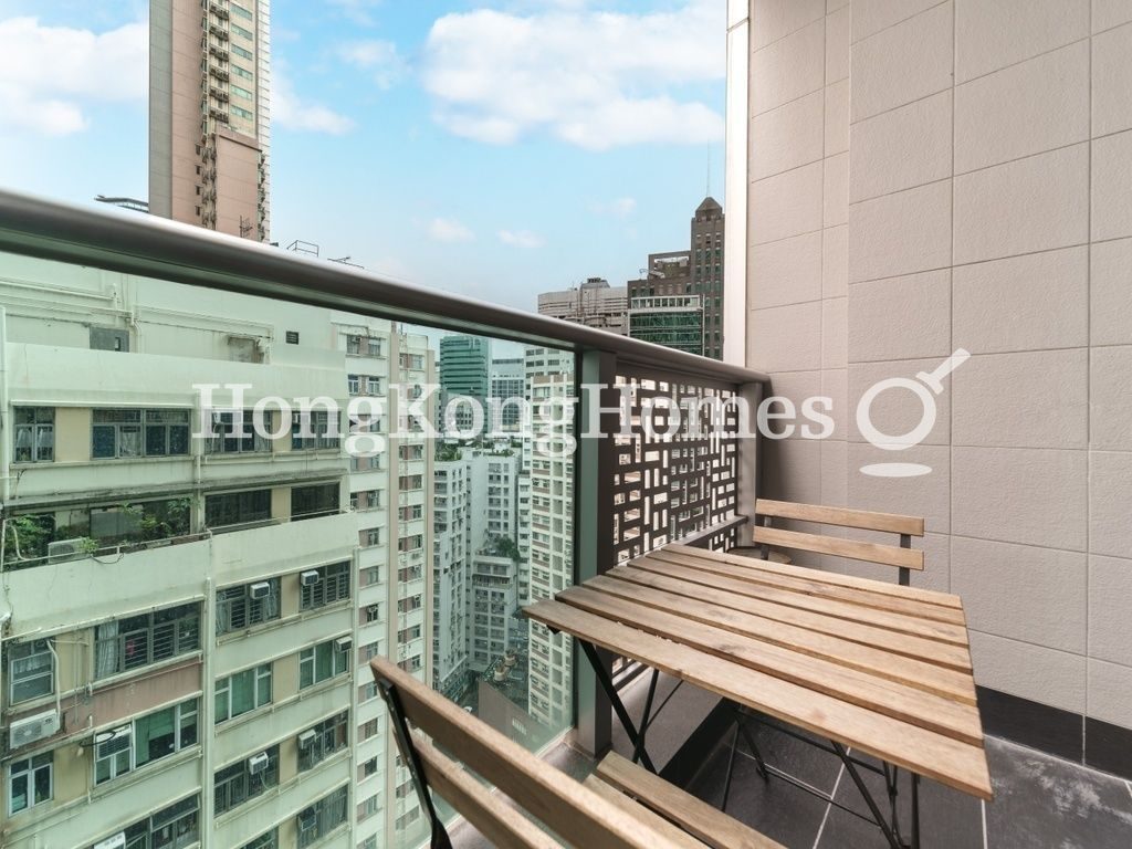 Balcony off Bedroom — J Residence, Wan Chai