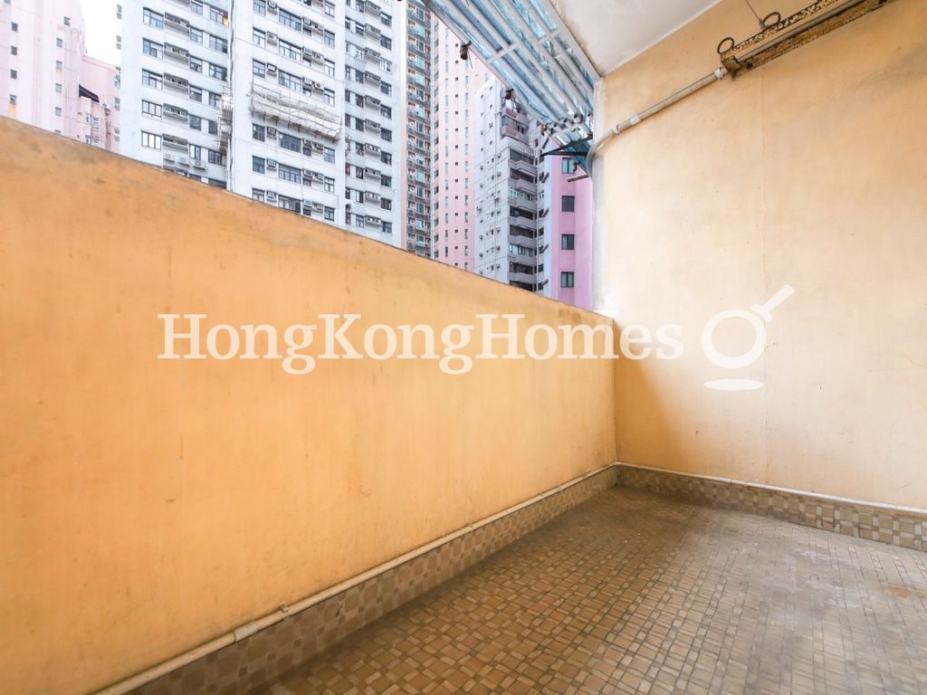 Balcony off Living and Dining Room — Hing Wah Mansions, Mid-levels West