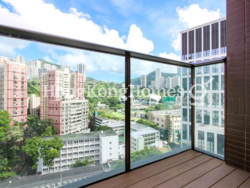 Balcony off Living and Dining Room — yoo Residence, Causeway Bay