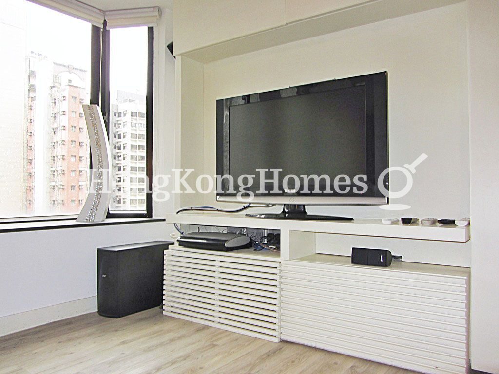 TV and Stand in Living and Dining Room — Woodlands Terrace, Mid-levels West