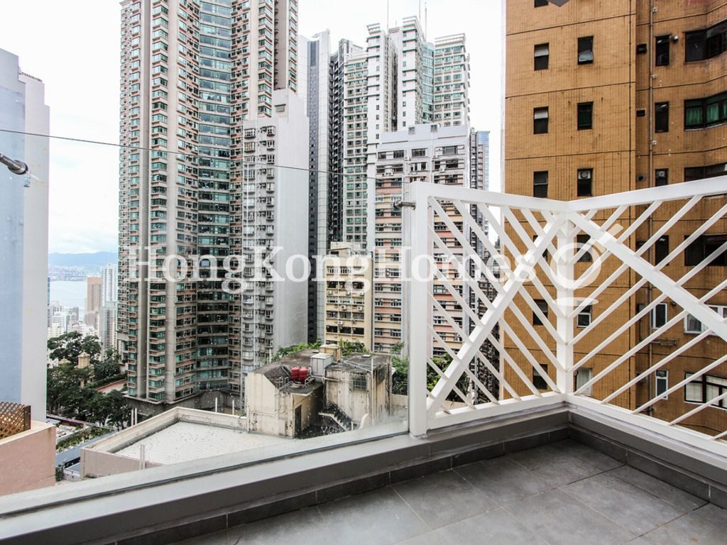 Balcony off Living and Dining room — The Icon, Mid-levels West